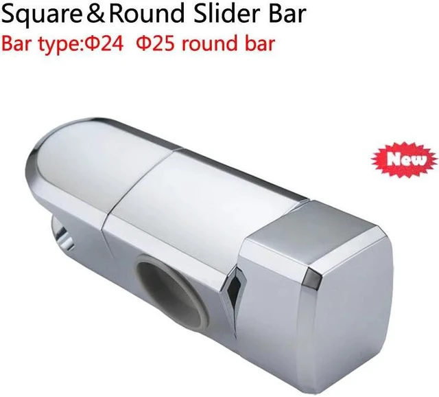 Main image of ABS Chrome 24/25 MM Shower Pipe Bracket Holder Shower Head Mounting Brackets Bar Racks Bathroom Product