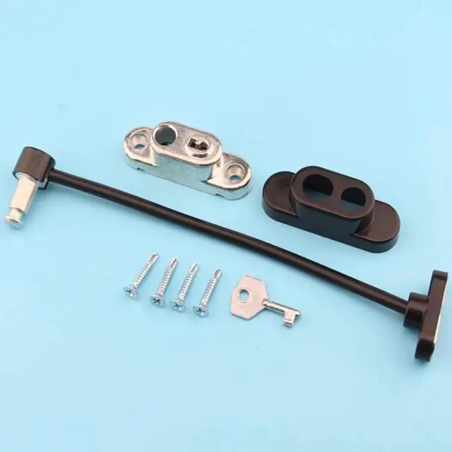 Alt view image 3 of 6 - 1 Set Child Protection Baby Safety Window Lock With Key, Multi-purpose Drawer Wardrobe Refrigerator Door Lock Stopper Protection