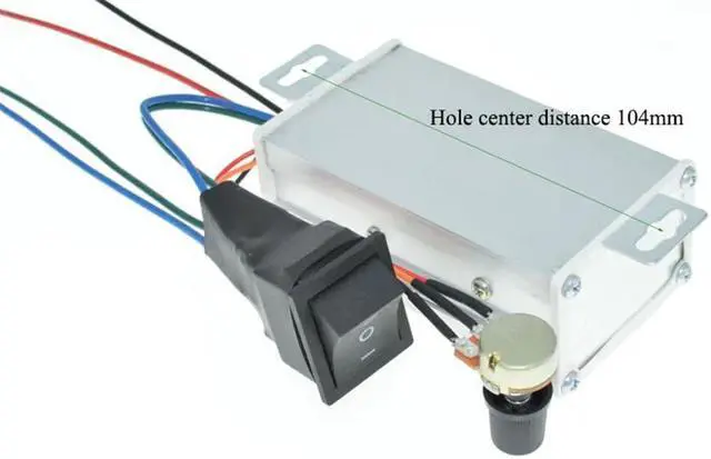 Alt view image 4 of 4 - 20A PWM DC Motor Speed Forward/Reverse Controller Motor Controller Positive/Negative Controller Electrical Equipment Accessories