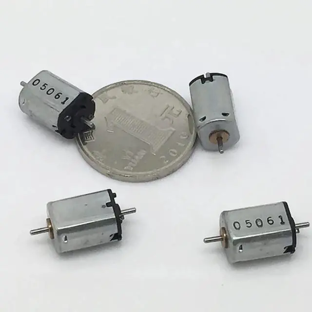 Alt view image 2 of 6 - Metal Brush Micro DC Motor DC 3-6V Double Shaft Precision Small Motor Silent Fast Speed Shaft Diameter 1mm 14600-29000 rpm