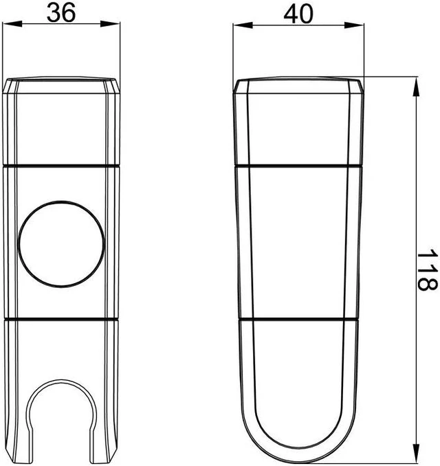 Alt view image 6 of 6 - ABS Chrome 24/25 MM Shower Pipe Bracket Holder Shower Head Mounting Brackets Bar Racks Bathroom Product