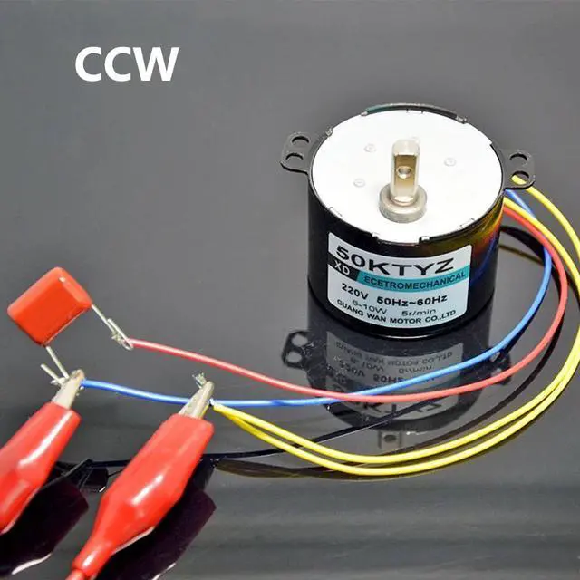 Alt view image 4 of 5 - Brand  50KTYZ AC Motor 220V Synchronous Motor 6-10W Permanent Magnet Gear Reduction Motor Controllable Micro Moteur