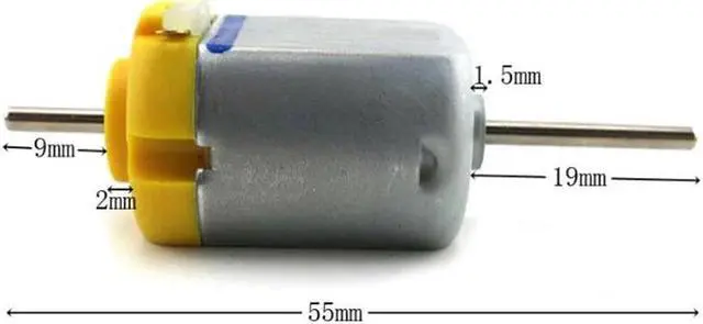 Alt view image 2 of 6 - 1pc 1.5-12V Strong magnetic axis carbon brush 130 Motor 6/12V 3000/5400RPM Toy motor TOP quality DIY