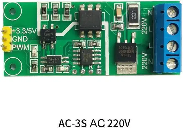 Alt view image 2 of 2 - AC 220V high power SCR voltage regulator, PWM dimming/voltage regulation/speed regulation/duty cycle, PWM controller