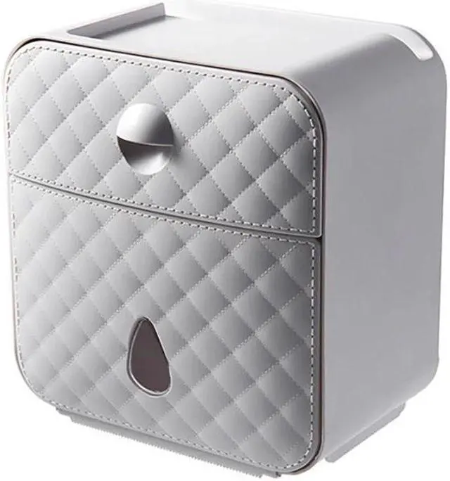 Alt view image 4 of 5 - 1pcs Plastic Waterproof Toilet Paper Holder Wall Mounted toilet paper box Toilet Paper Storage Box for Home Hotel bathroom