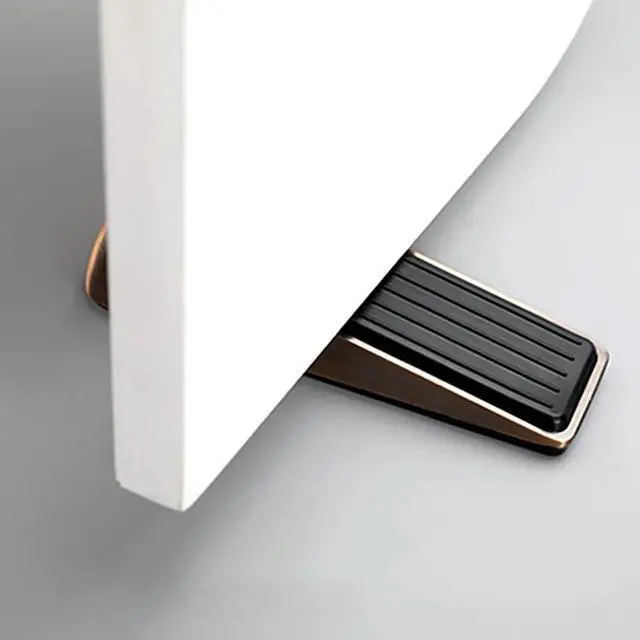Alt view image 6 of 6 - 1Pc Anti-collision Door Stops Zinc Alloy Rubber Base Non-slip Safety Door Stopper Household Bathroom Door Hidden Holder Doorstop