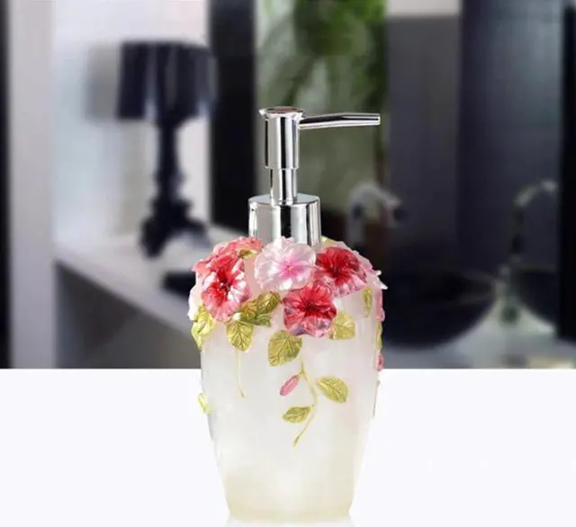 Alt view image 3 of 5 - 1pc 360ml Pump Bottle Refillable Empty Decorative Liquid Holder Lotion Dispenser Container for Liquid Soap Shampoo Shower Gel