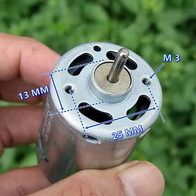 Alt view image 5 of 5 - 540SH-8022 Motor with Copper Alloy Carbon Brush & Rotor DC7.4V 20800rpm High Speed High Torque High Power Motor for Power Tool