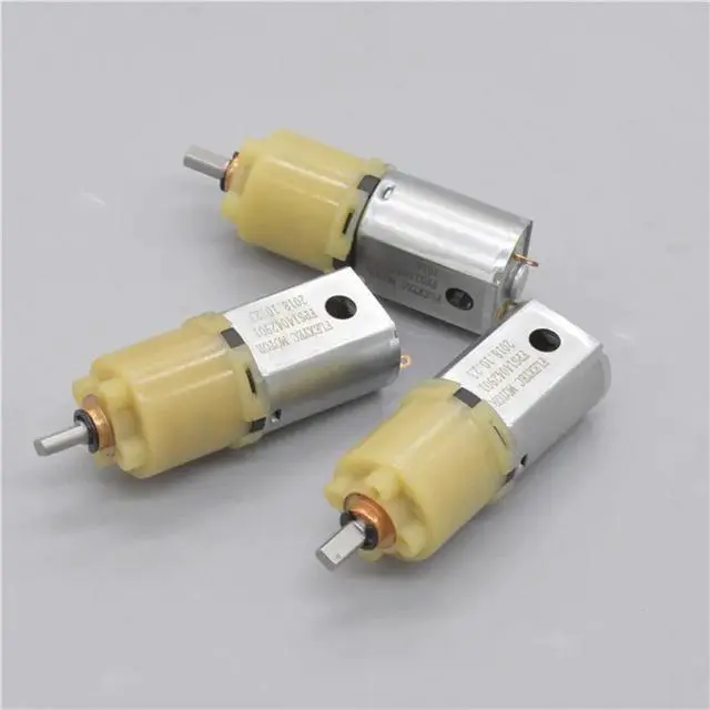 Alt view image 2 of 6 - High Torque Carbon Brush Micro Motor Slow Speed 130 Planetary Gear Motor DC12V 60RPM Metal Gearbox Planetary Reduction DC Motors
