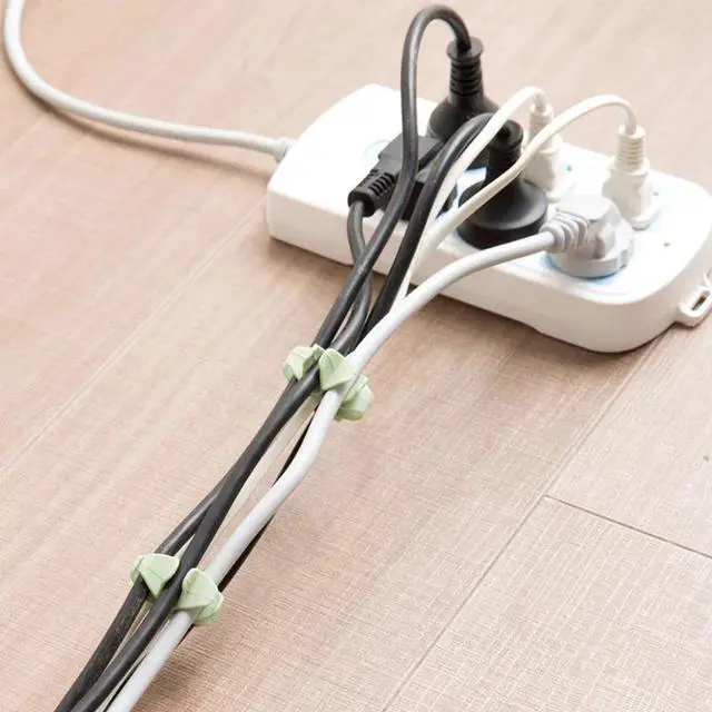 Alt view image 2 of 6 - 4pcs/lot Branch Shape Cable Winder Hub Cord Storage Clip Organizer USB Plug Line Management Holder Headset Wire Wrap Fixer