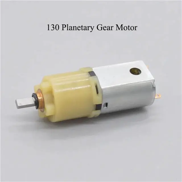 Alt view image 3 of 6 - High Torque Carbon Brush Micro Motor Slow Speed 130 Planetary Gear Motor DC12V 60RPM Metal Gearbox Planetary Reduction DC Motors