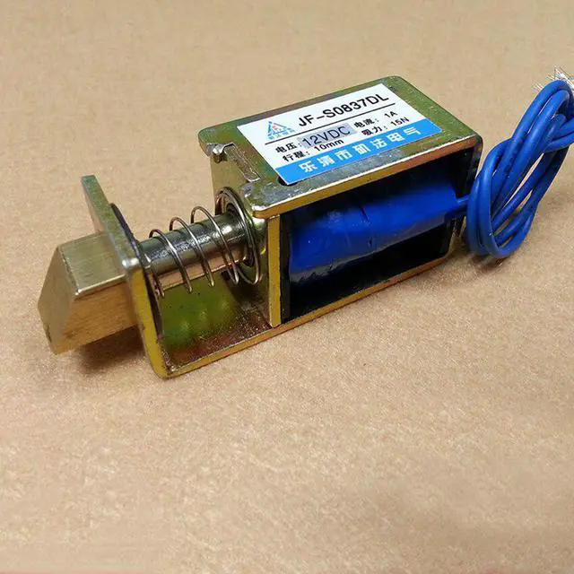 Alt view image 2 of 3 - DC 12V 24V electric lock linear solenoid lock door lock of Safe box JF-S0837DL