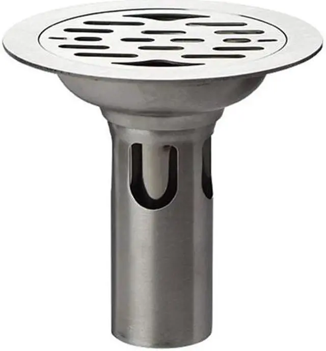 Alt view image 4 of 5 - Stainless Steel Floor Drain Round Bathroom Shower Waste Drainer 11.1cm Kitchen Double Anti-odor Floor Drain Grate Cover