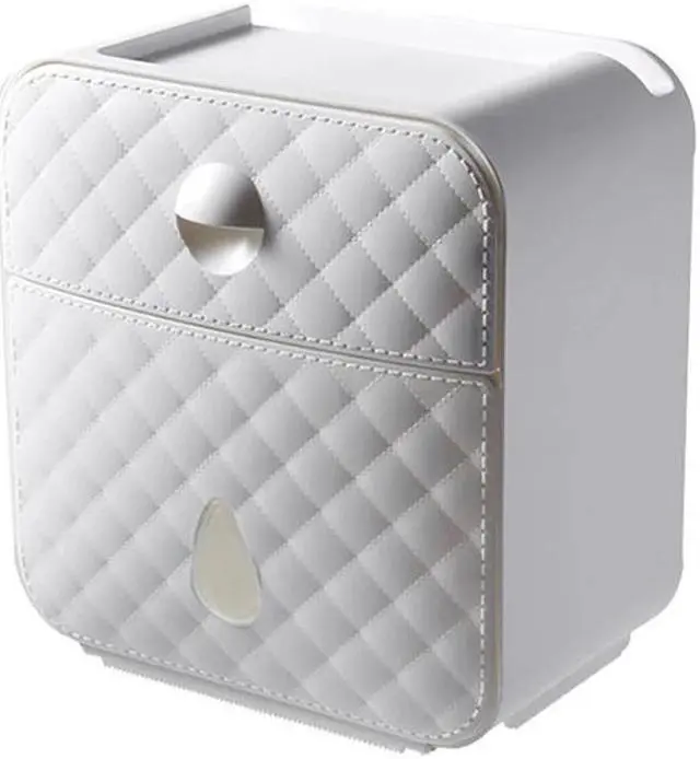 Alt view image 5 of 5 - 1pcs Plastic Waterproof Toilet Paper Holder Wall Mounted toilet paper box Toilet Paper Storage Box for Home Hotel bathroom