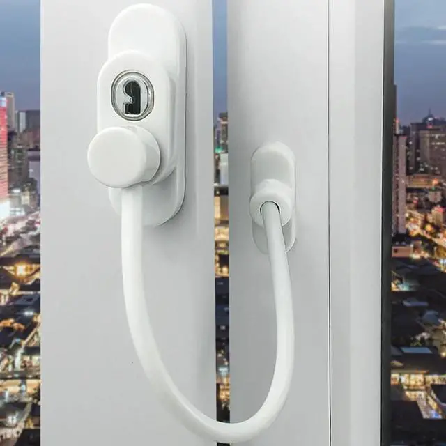 Main image of 1 Set Child Protection Baby Safety Window Lock With Key, Multi-purpose Drawer Wardrobe Refrigerator Door Lock Stopper Protection