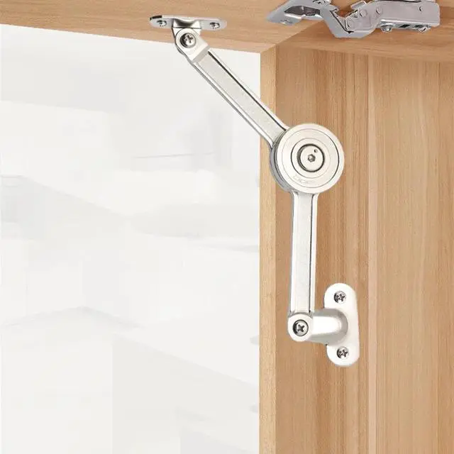 Alt view image 2 of 6 - Folding Lid Support Hinge Soft Close &Open Gas Spring Lid Lift Up Stay Buffer Damper for Kitchen Cabinet Door Cupboard Toy Box