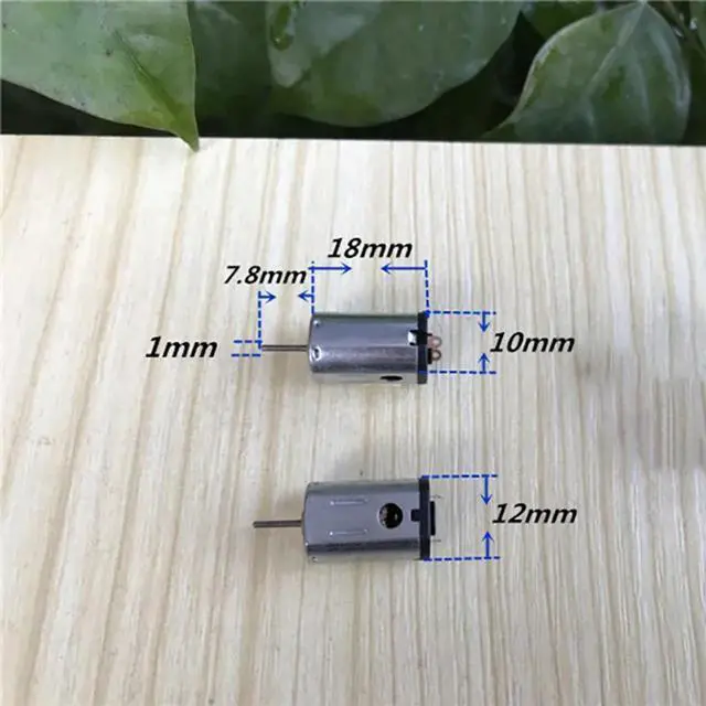 Alt view image 3 of 5 - N21 RC Motor High Speed DC 3.7V 7.4V Large Torque Carbon Brush Small Motor DIY Toy Model Motor Shaft Dia 1mm 24000-43700 Rpm