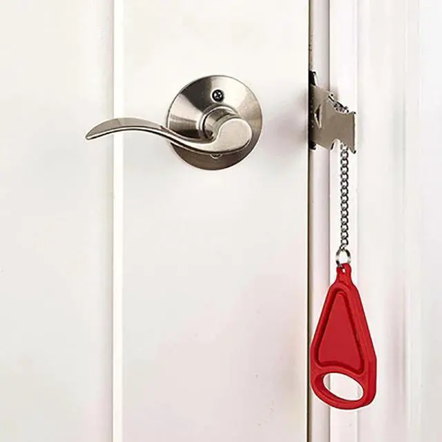 Alt view image 2 of 5 - 1PC Portable Door Safety Lock Anti-theft Padlock Security Locks Home Hardware PP and Iron Lock