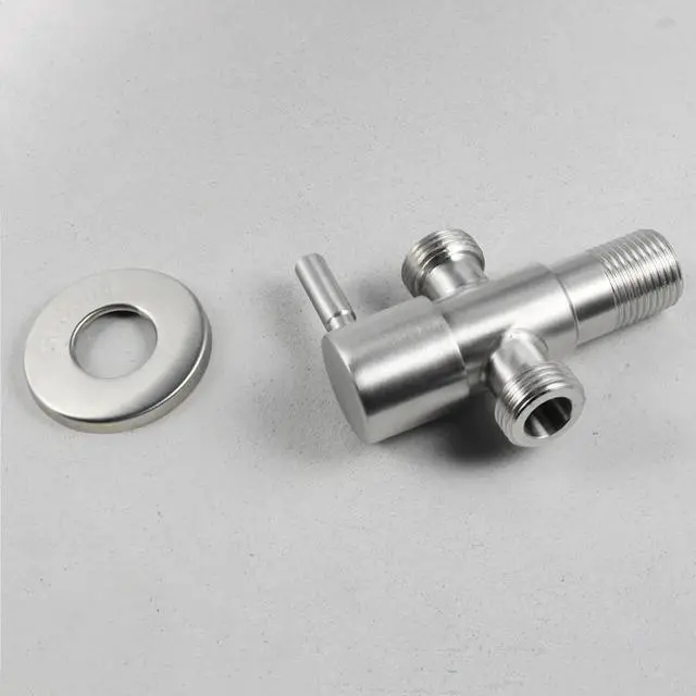 Alt view image 2 of 4 - Function Switch Adapter Control Valve 3 Way Tee Connector Shower Head Diverter Valve For Toilet Bidet Shower Water Separator