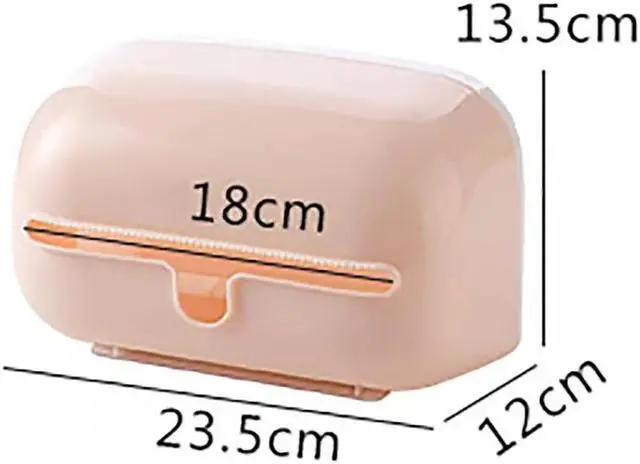 Alt view image 6 of 6 - Wall-Mounted Tissue Box Toilet Paper Phone Holder Shelf Paper Rack Container Roll Paper Storage Box Bathroom Organizer