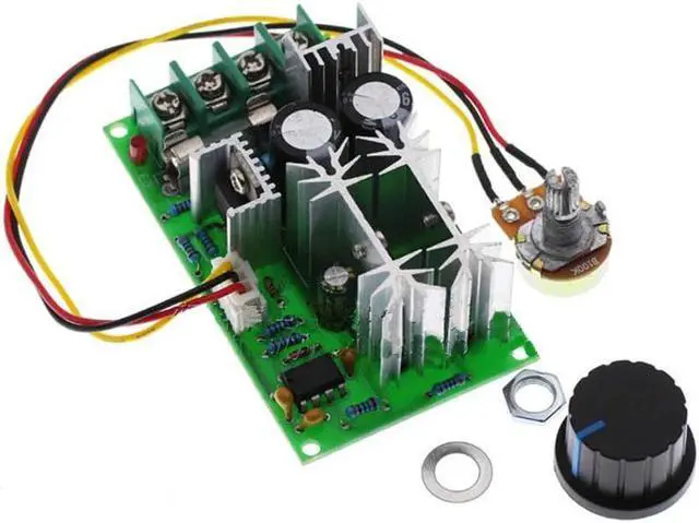 Alt view image 5 of 6 - 1PC DC Brushed Motor Governor 12v 24v 36v 48v High Power Drive Module PWM Controller 20A Current Regulator 25KHZ DC10V-60V