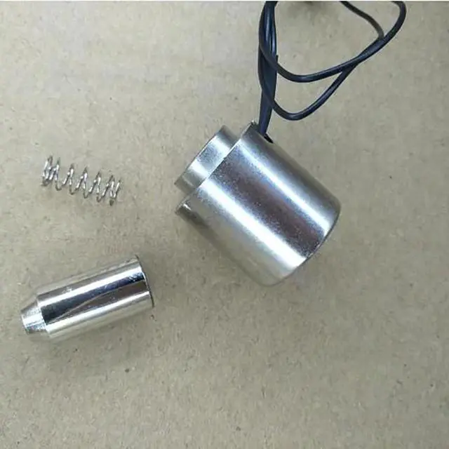 Alt view image 3 of 6 - DC Micro Electromagnet DC 9V DC 12V Push Pull Type Electric Electromagnet Solenoid Stroke 8mm 2.8W Hollow Magnetic Solenoid