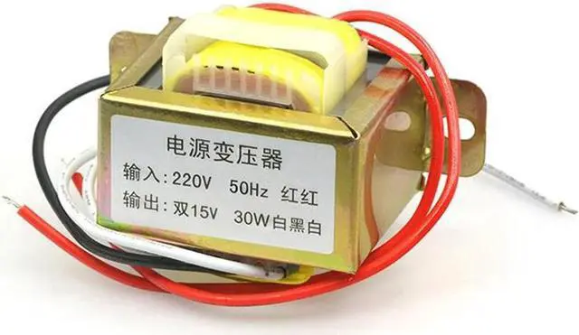 Alt view image 2 of 5 - 30W*12V power transformer input 220V 50Hz/ dual output 15V