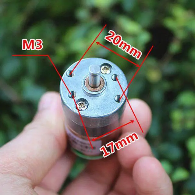 Alt view image 3 of 5 - DC 12V With encoder All metal Gear DC geared motor Code wheel measurement speed Trolley robot