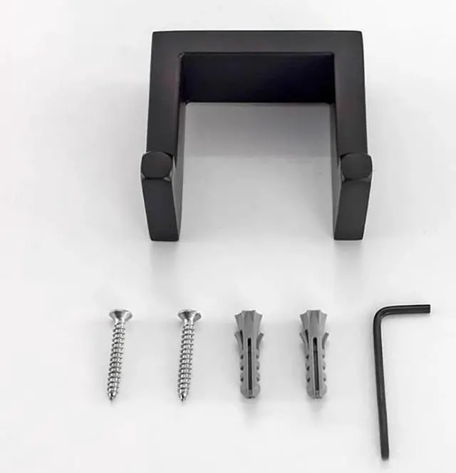 Alt view image 4 of 5 - Stainless Steel  Double Hook Clothes Pegs Robe Hooks Wall Mounted Bathroom Towel Hooks Home Door Coat Hanger Hook Storage Rack