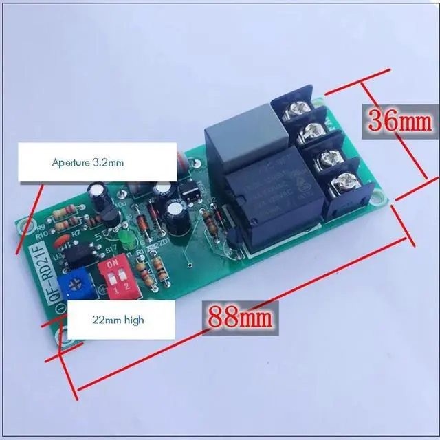 Alt view image 5 of 6 - Time Delay Relay AC 220V Delay Controller Board Delay-off Cycle Timer Relay Module for Fan, Zero Standby Power Consumption