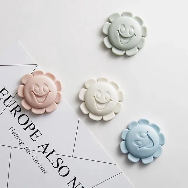 Alt view image 4 of 6 - 1pc Door Stops Self Adhesive Door Buffer Thickening Wall Protectors Cartoon flower Door Handle Bumpers for Door Stopper