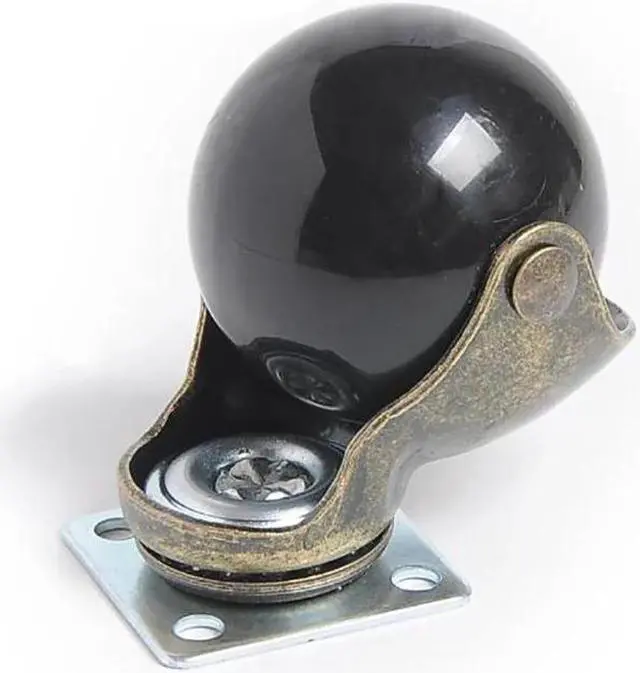 Alt view image 2 of 4 - 5PCS/Lot 1.5 Inch PP Heavy Duty 15-20kg Swivel Plate Casters Round Wheels No Noise Casters Wheels Fit for Home or Office Cabinet