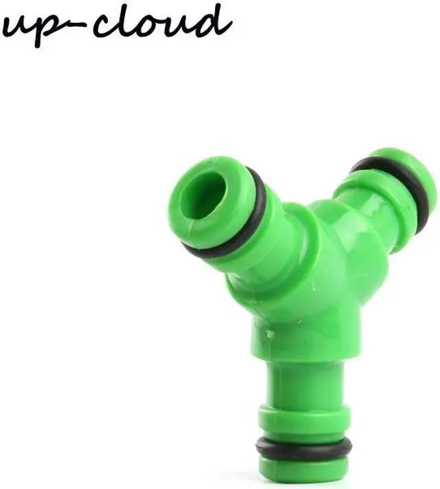 Main image of 2pcs UP-CLOUD 1/2" 16mm Hose Quick Connector Coupling Tap Adapter 3 Way Splitter Garden Irrigation Watering  Water Gun Tee Joint