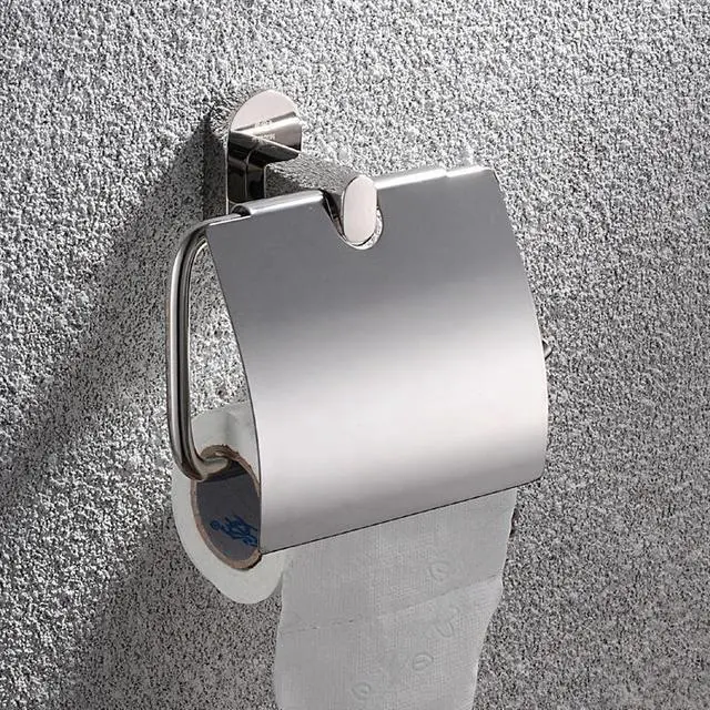 Alt view image 3 of 4 - Copper Paper Box Roll Holder Toilet Paper Holder Tissue Box Bathroom Accessories Chrome