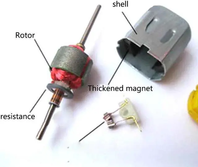 Alt view image 5 of 6 - 1pc 1.5-12V Strong magnetic axis carbon brush 130 Motor 6/12V 3000/5400RPM Toy motor TOP quality DIY