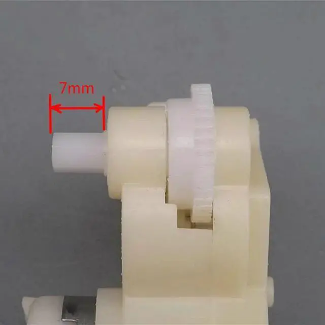 Alt view image 6 of 6 - 1 Pair 130 Gear Motor DC 6V Micro Gear Motor Speed Reductor for DIY Toy Car Tank Smart Robot Model 100rpm Reduction Ratio 1:72