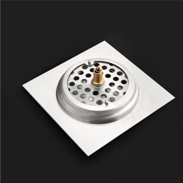 Alt view image 4 of 4 - Drains Floor Drain Linear10*10cm Bathroom Kitchen Square Floor Drain Strainer Cover For Kitchen Or Bathroom Drain sink Wholesale