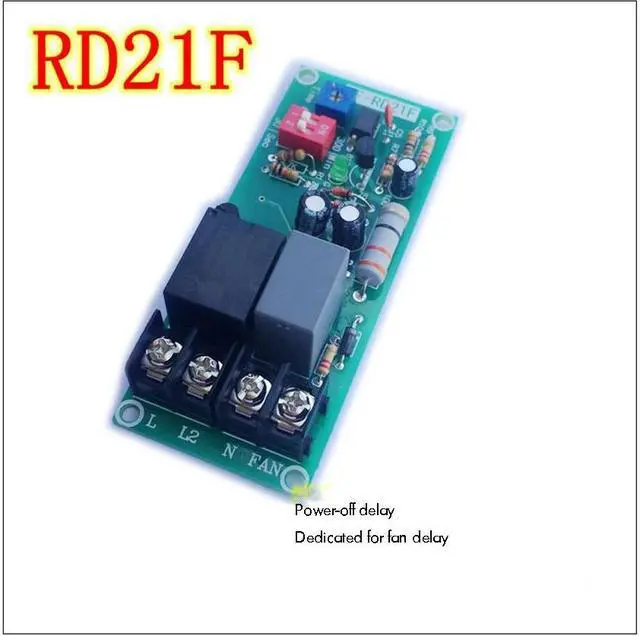 Alt view image 2 of 6 - Time Delay Relay AC 220V Delay Controller Board Delay-off Cycle Timer Relay Module for Fan, Zero Standby Power Consumption