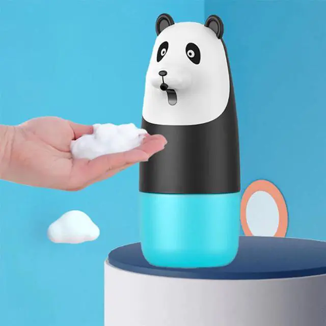 Alt view image 2 of 3 - Cute Panda Rechargeable Foaming Soap Dispenser 280ml IPX4 Waterproof Electric Soap Dispenser for Bathroom Kitchen, Hands-Free