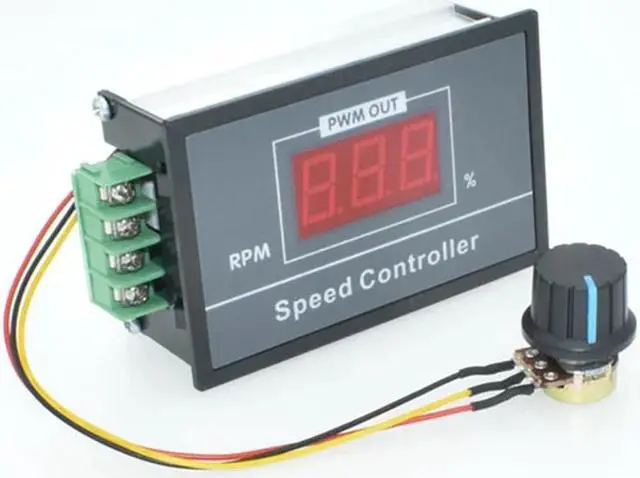 Alt view image 5 of 5 - 0-100 Digital Display DC Brushed Motor Controller 6V 12V 24V 48V 60V  Electronic Governor Max 30A Stepless Speed Regulation