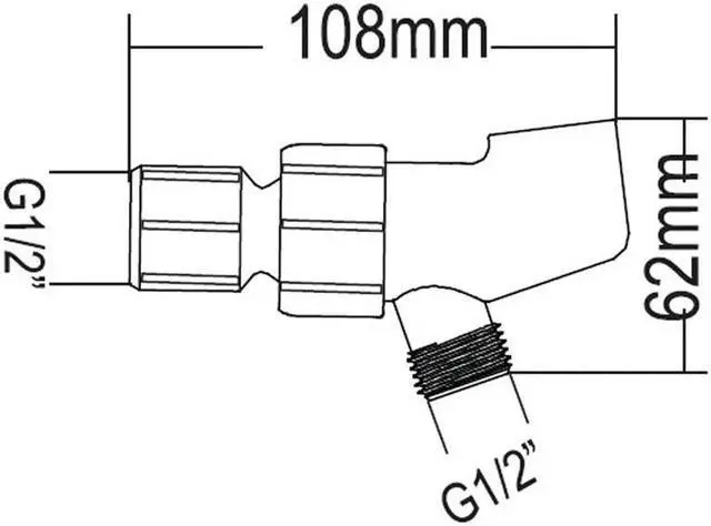 Alt view image 5 of 5 - ABS Handheld Shower head Holder Bracket Wall Connector Wall Outlet Elbow Wall Mounted Shower Head Support Bathroom Hardware