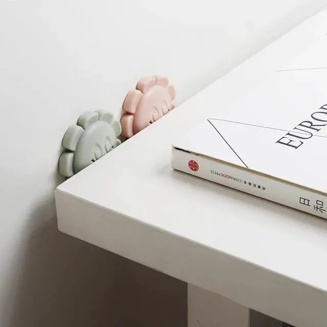 Alt view image 2 of 6 - 1pc Door Stops Self Adhesive Door Buffer Thickening Wall Protectors Cartoon flower Door Handle Bumpers for Door Stopper