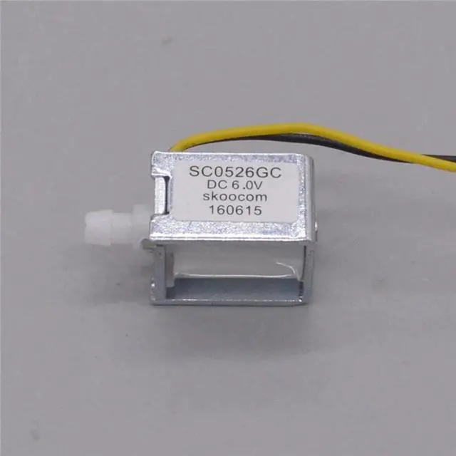 Alt view image 2 of 5 - DC6V 350MA 2.1W Mini Plunger Vacuum Valve One-position One-pass Normally Open Coffee Beauty Device Electromagnetic Valve