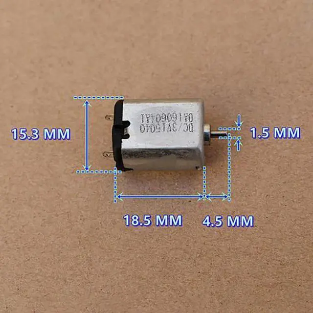 Alt view image 6 of 6 - Mini Precious DC3V 6500RPM 030 Motor Metal Brush Mute Air Pump Motor 1.5mm Output Shaft For Motor Accessories 11.7*15.3mm