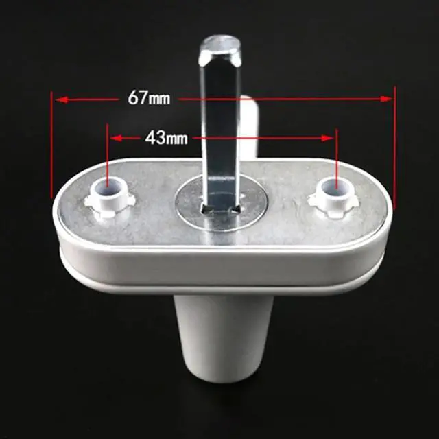 Alt view image 5 of 6 - Zinc Alloy Window Drive Lock Handle Home Durable Replacement Hardware Inside Sliding Casement Rotating Handles