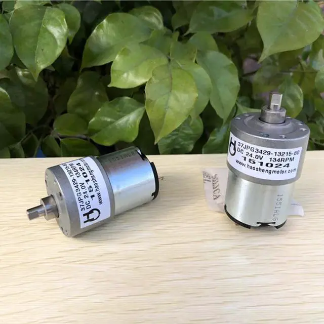 Alt view image 3 of 6 - DC 5-24V 25-134RPM 60-82MA 37G Round D-axis Metal Gear Box Geared Motor for Banking Equipment,Safe,DIY Toys Model