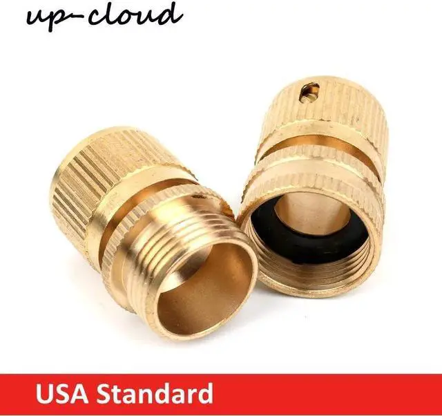 Main image of 1pc brass American Standard garden water gun connector washing machine quick connector male/female 3/4" 16mm hose/pipe adapter