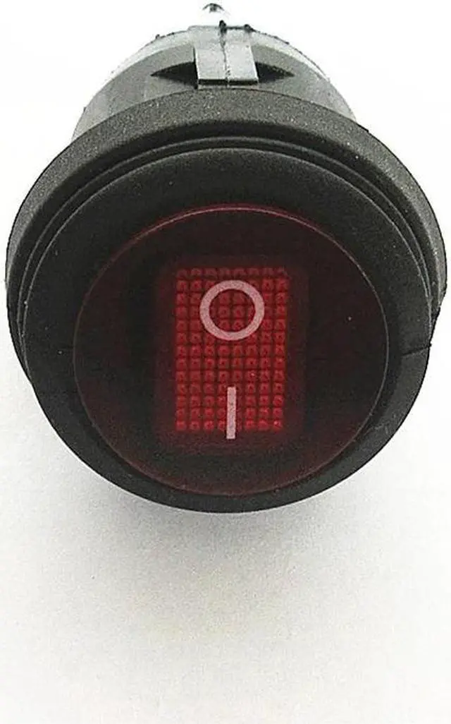 Alt view image 5 of 6 - 1PC KCD1 20mm Button On-Off 3Pin On-Off DPST Boat Car Rocker Switch 6A 250V/AC
