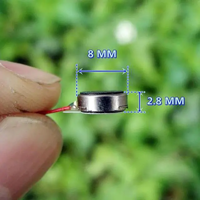 Alt view image 4 of 4 - Flat Vibration Motor DC3V-5V 74MA-130MA Micro Button Type Vibrating Motors DIY Electric Machinery Accessories