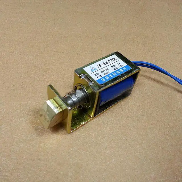 Main image of DC 12V 24V electric lock linear solenoid lock door lock of Safe box JF-S0837DL